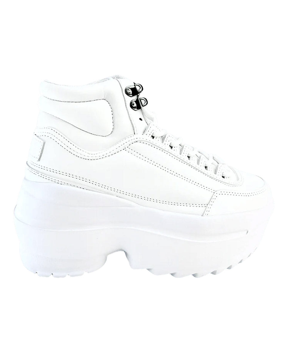White High Livin' Hi Top Sneakers