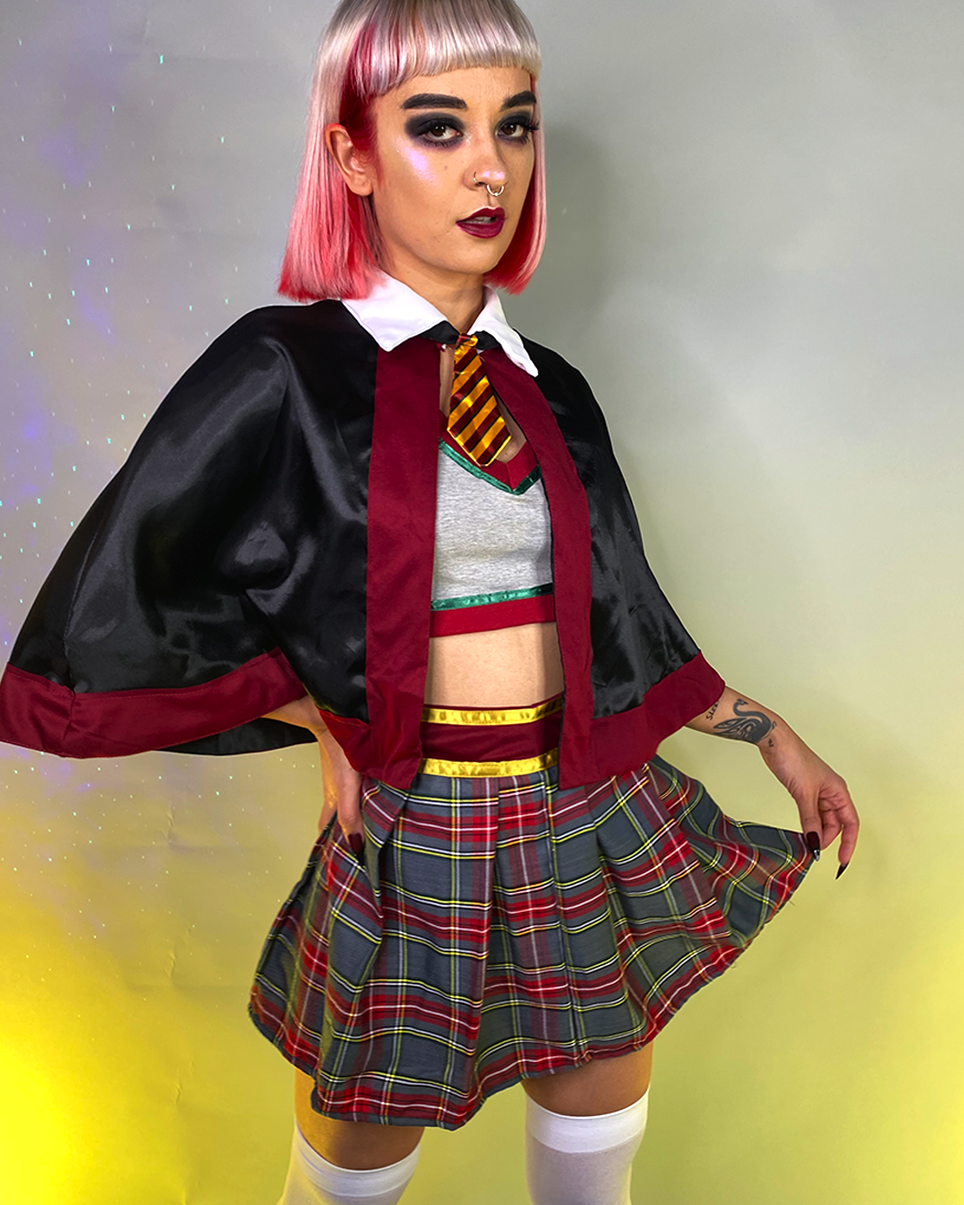 3pc Spellbinding School Girl Costume - Rave Wonderland