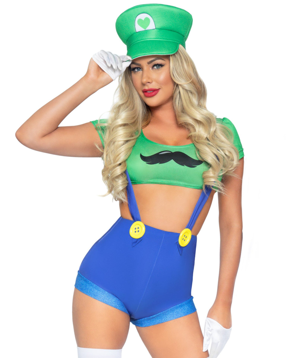 3pc Gamer Luigi-Inspired Costume