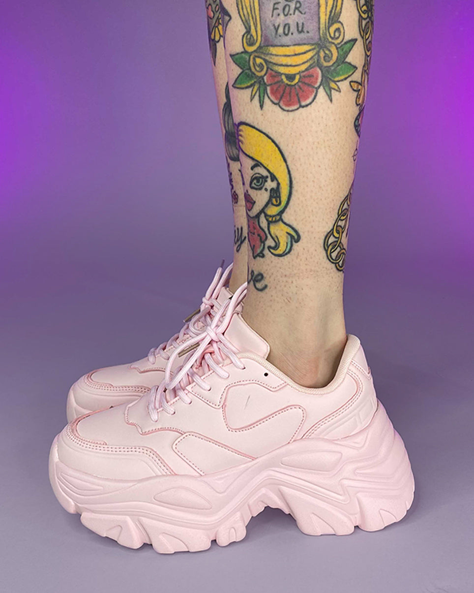 Rosy Pink Flexx Platform Sneakers