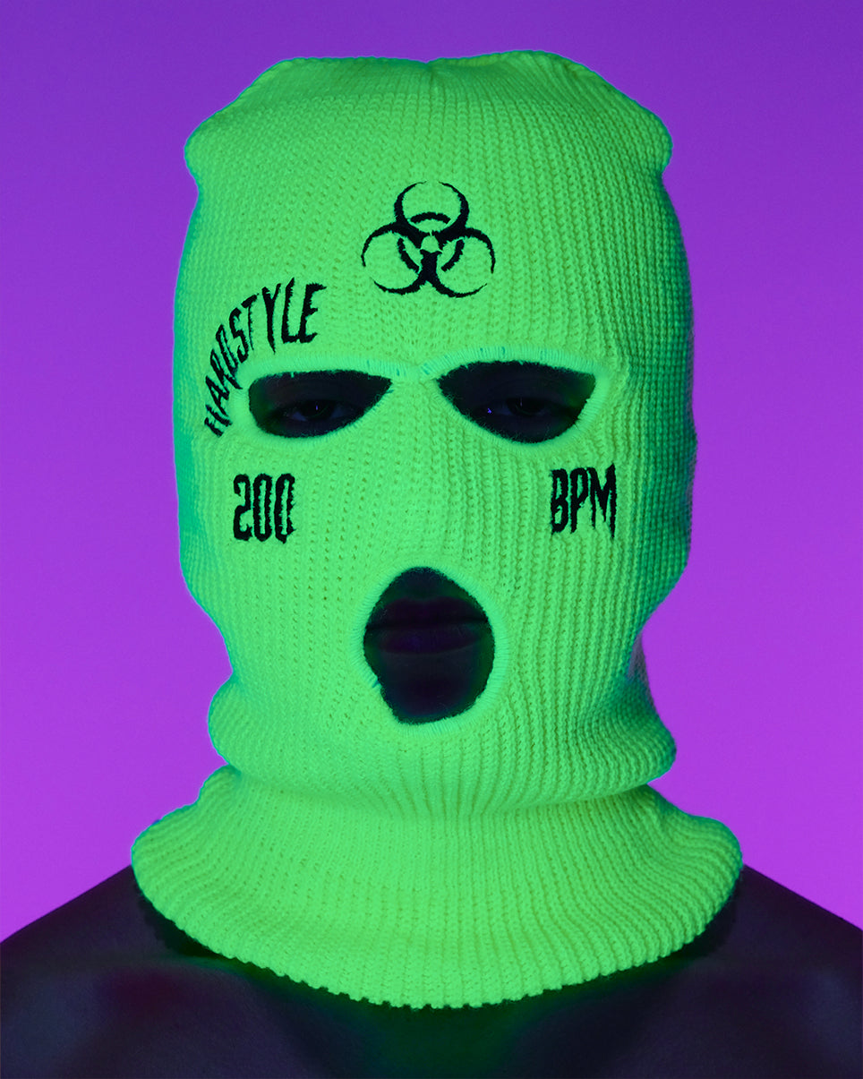 Biohazard Hardstyle Green Ski Mask
