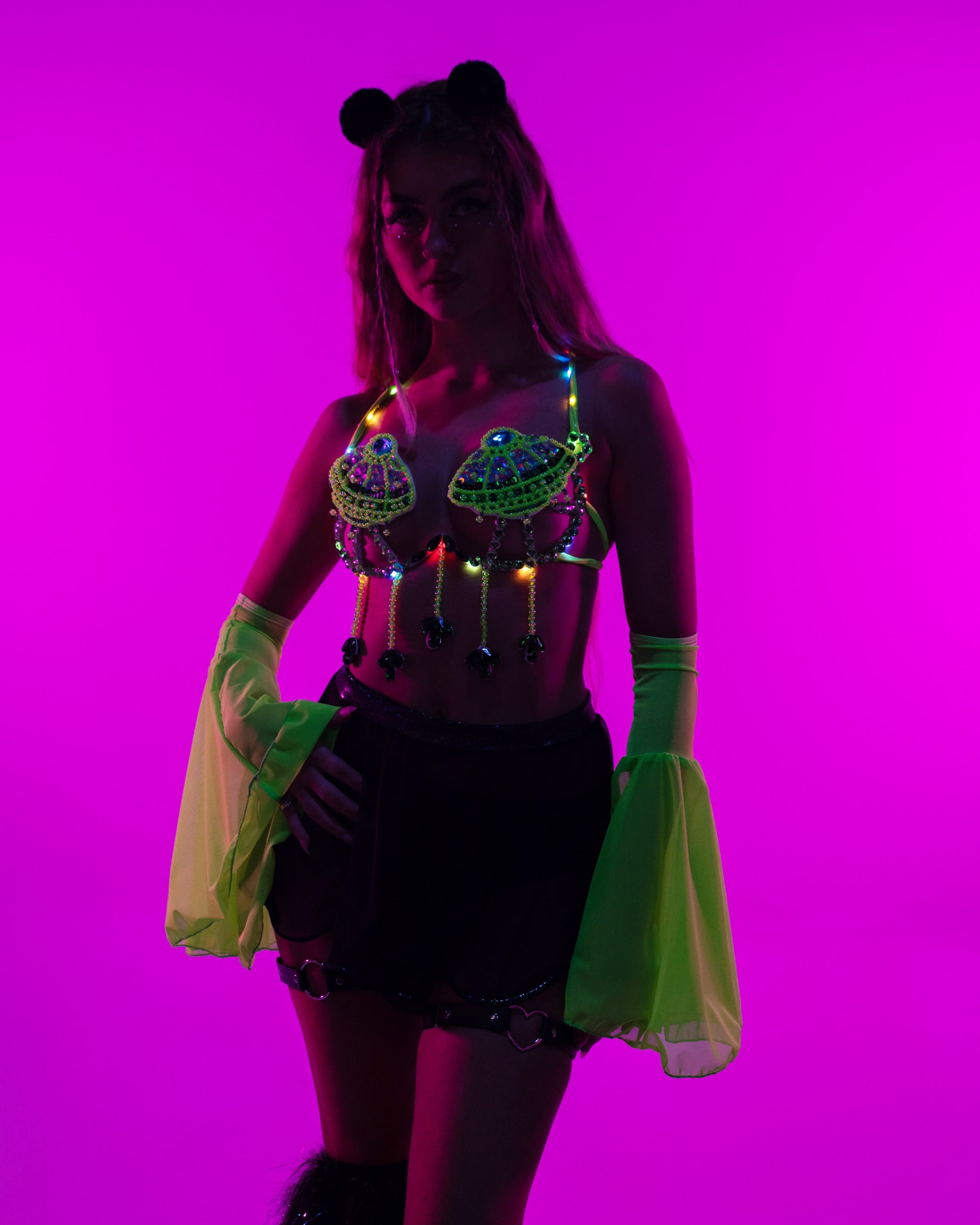 Electric Daisy LED Light Up Carnival Bra – Magical Wonderland
