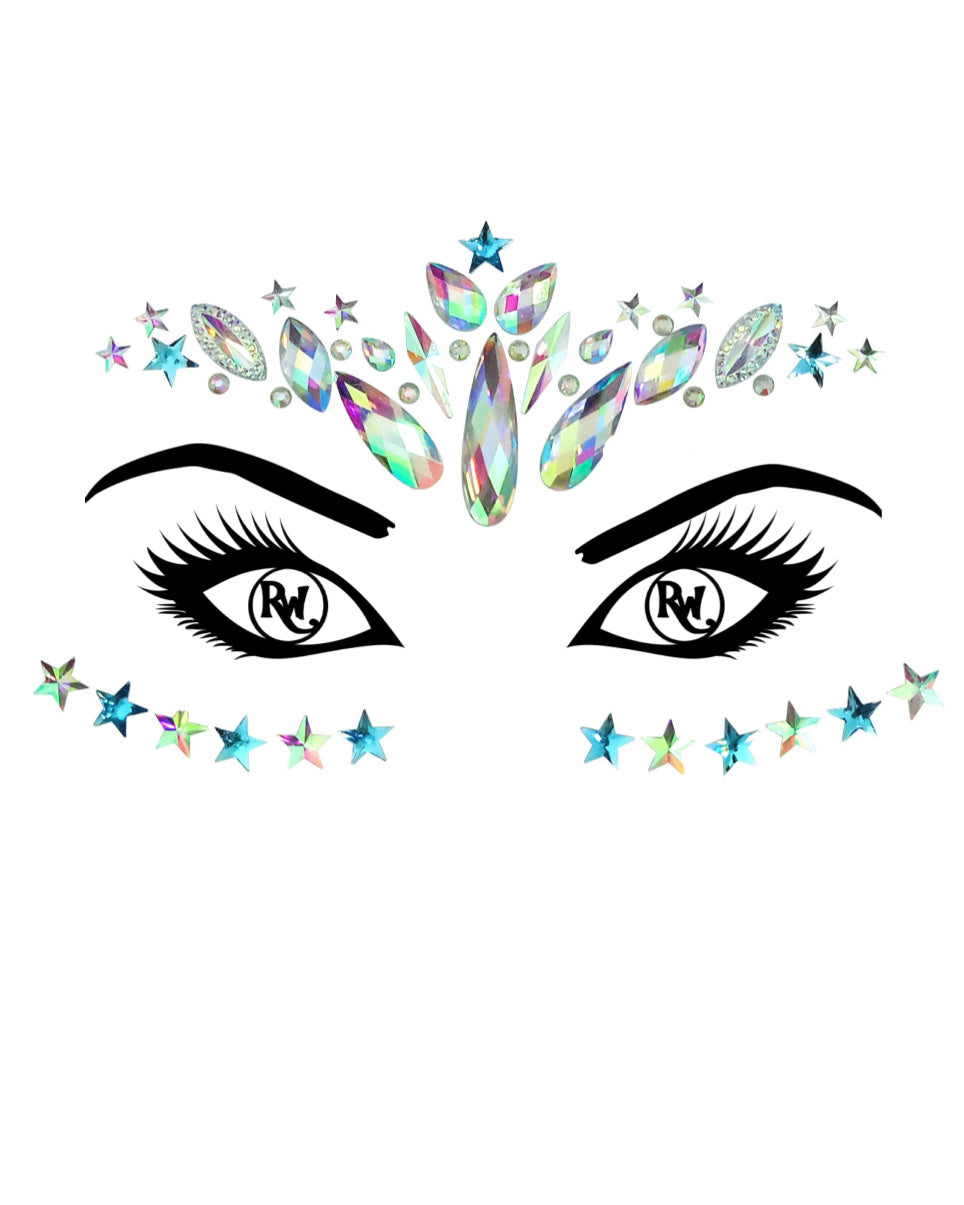 Cosmic Mermaid Face Jewel - Rave Wonderland