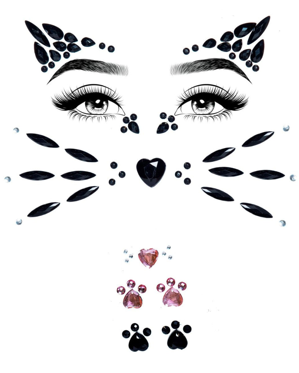 Kitty Bunny Face Jewels - Rave Wonderland