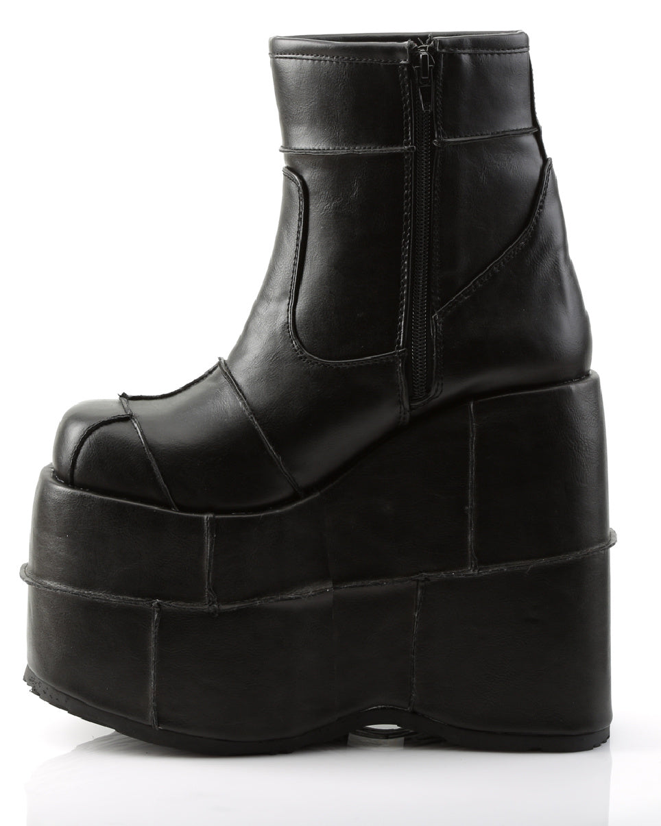 Demonia Black Stack Platform Boots - Rave Wonderland