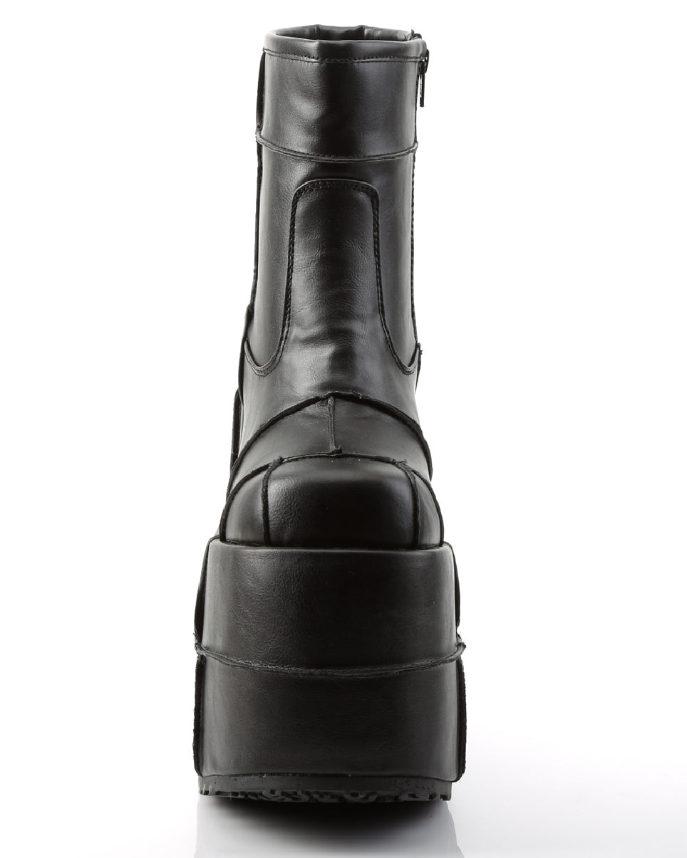 Demonia Black Stack Platform Boots - Rave Wonderland