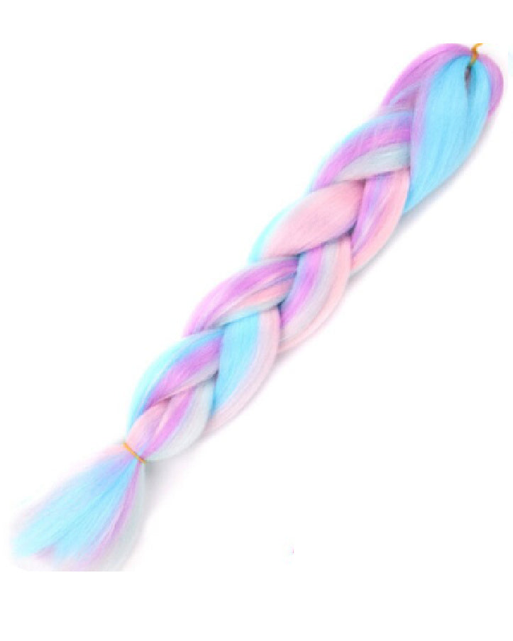 24" Ombre Cotton Candy Pastel Braiding Hair Extensions