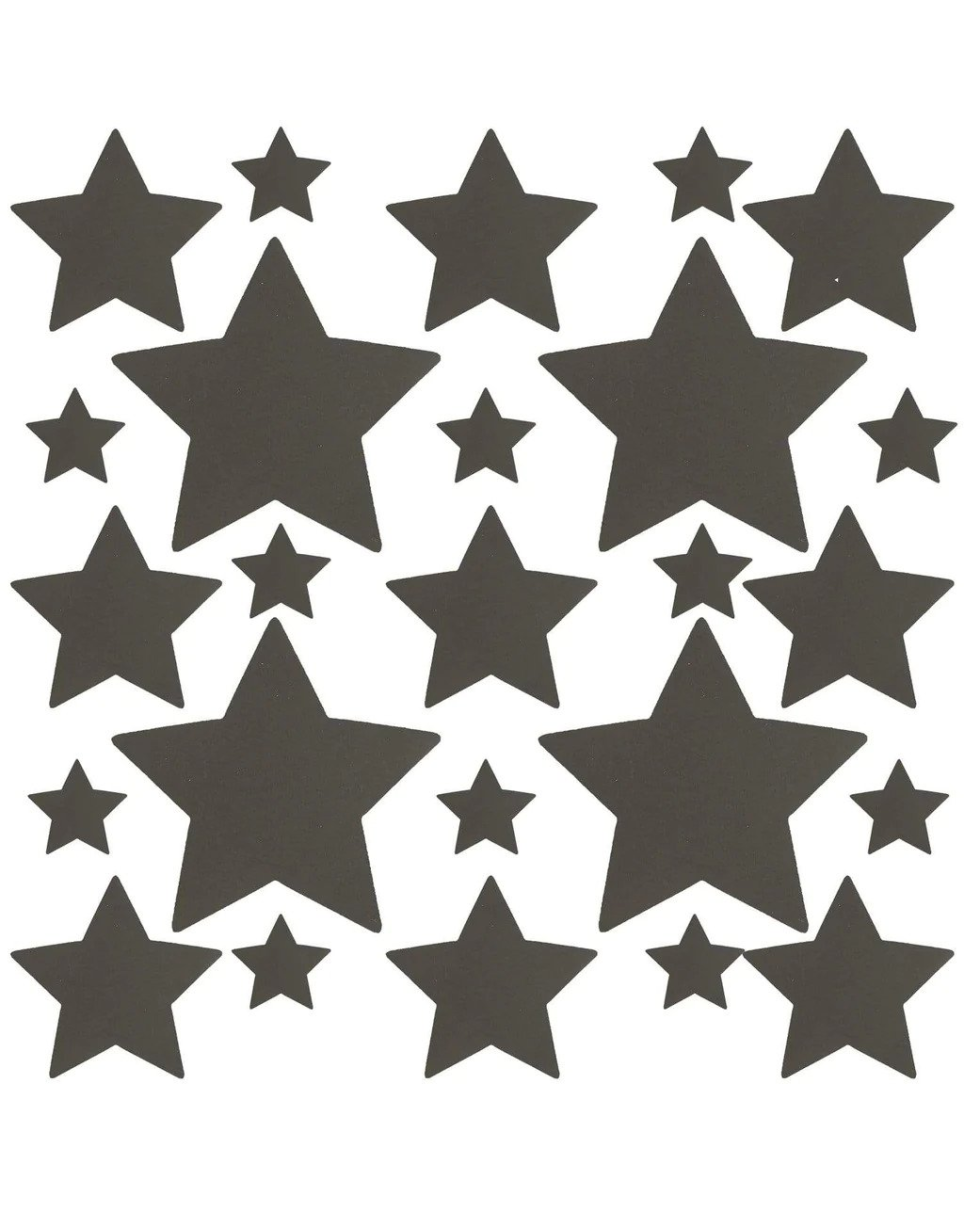 Silver Reflective Starry Nights Nipple Sticker Top