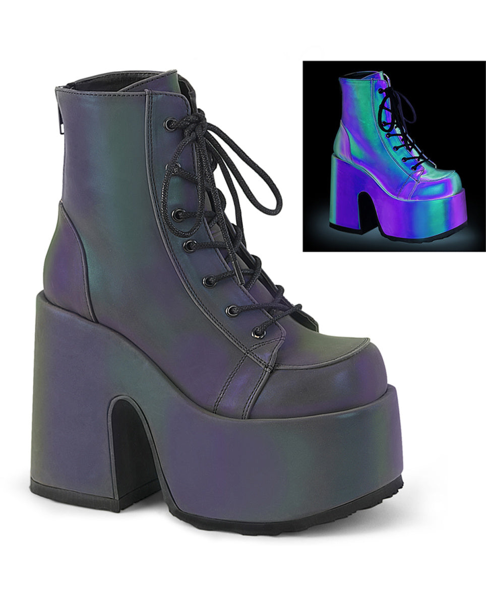Reflective ankle boots sales