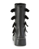 Demonia Emily Vegan Leather Heart-Buckle Boot - Rave Wonderland