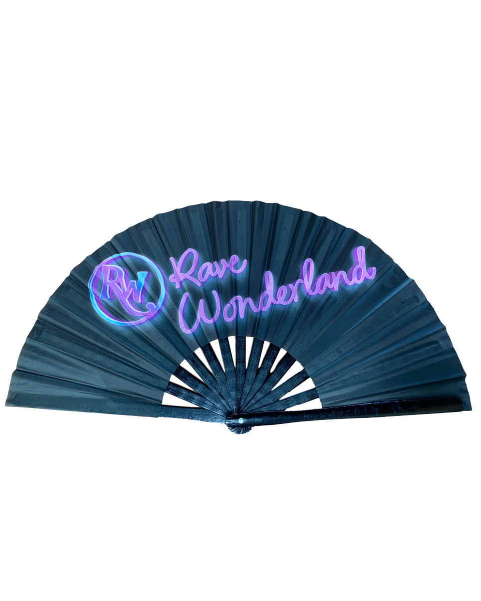 Rave Wonderland Oversized Folding Fan - Rave Wonderland