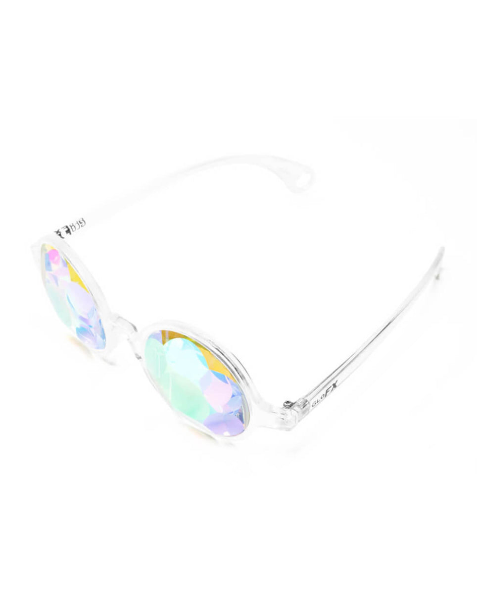 GloFX Clear Kaleidoscope Glasses - Sacred Lens - Rave Wonderland