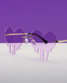 Heart Drip Sunglasses - Rave Wonderland