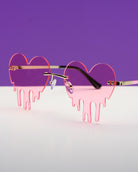 Heart Drip Sunglasses - Rave Wonderland