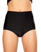 Solid High-Waist Booty Shorts -  rave wear, rave outfits, edc, booty shorts