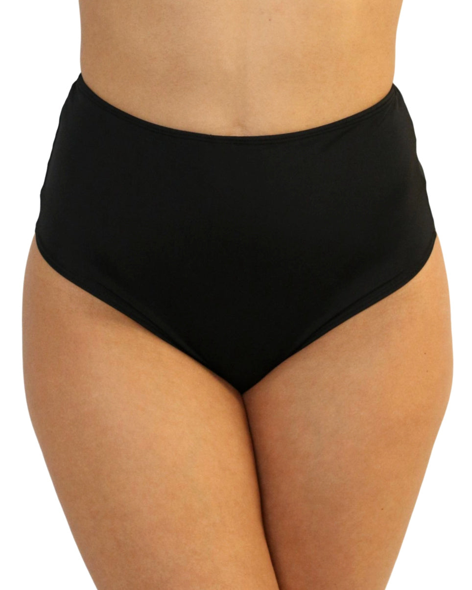 Black High Waist Cheeky Bottoms - Rave Wonderland
