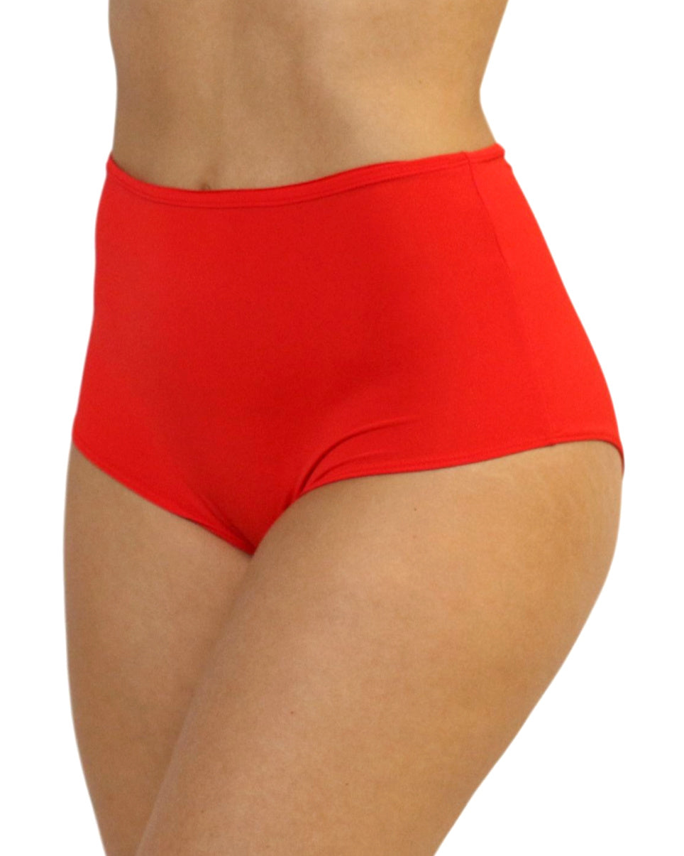 Red High Waist Shorts - Rave Wonderland
