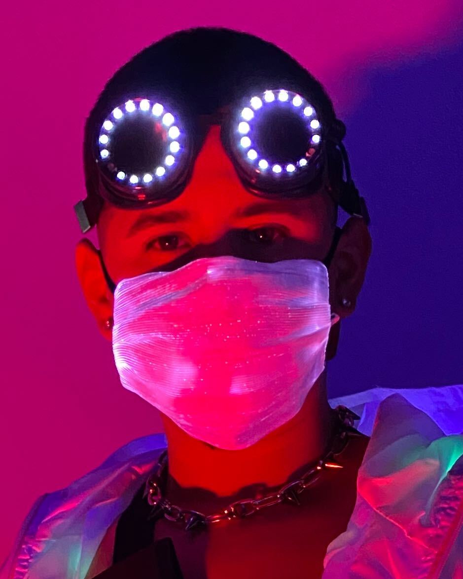 GloFX Pixel Pro LED Goggles - Rave Wonderland
