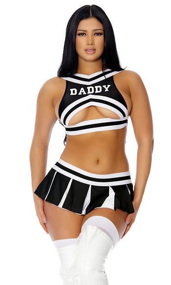 2pc Number One Fan Cheerleader Costume