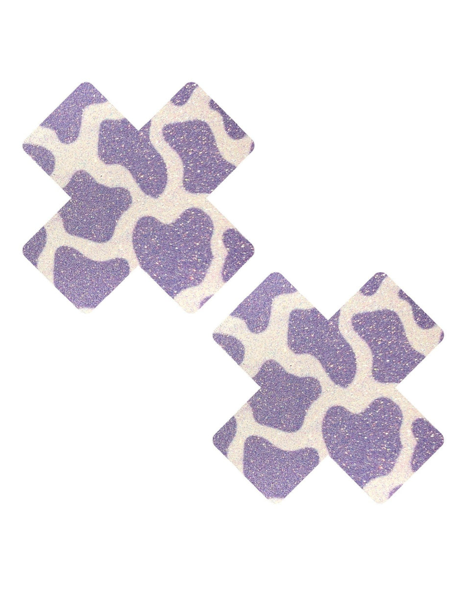 Lavender Cow Glitter Pasties