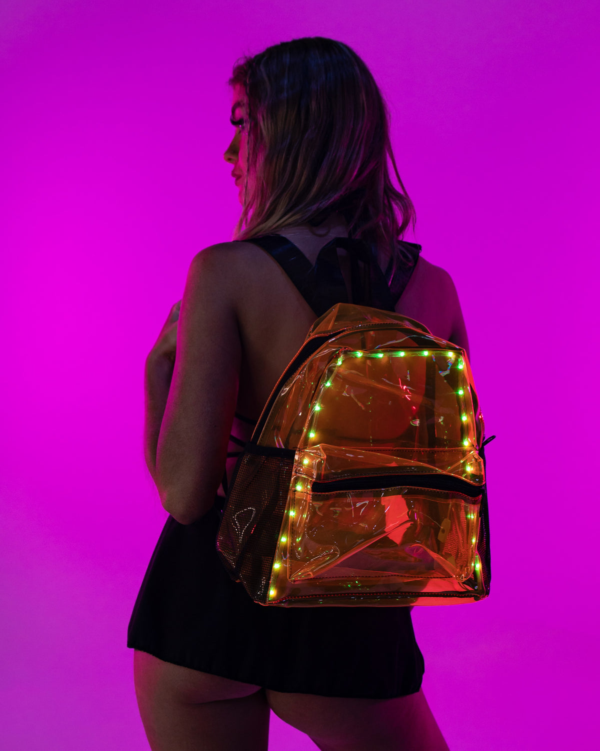 LED Clear Backpack