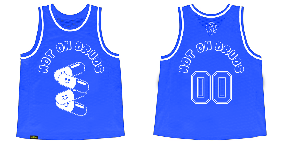 Not on Drugs Basketball Jersey