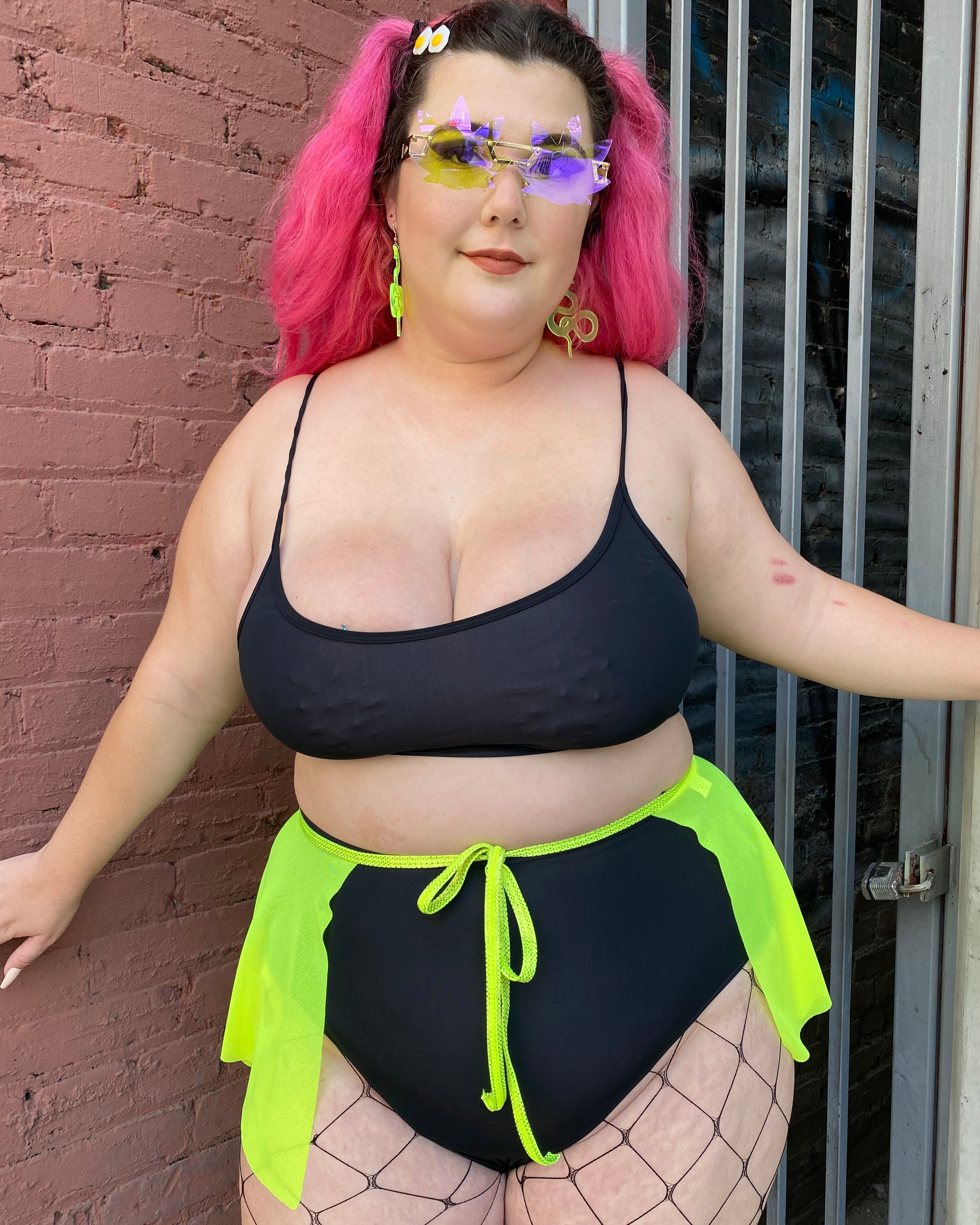 Spin Me Round Mesh Tie Skirt - Rave Wonderland