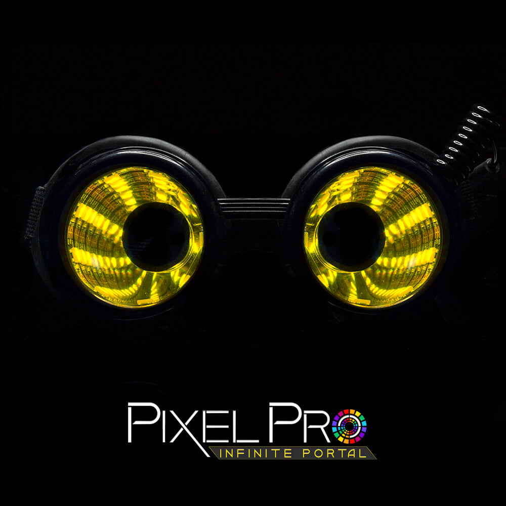 GloFX Pixel Pro Infinite Portal Goggles - Rave Wonderland