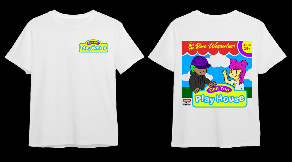 Can You Play House Kids White T Shirt