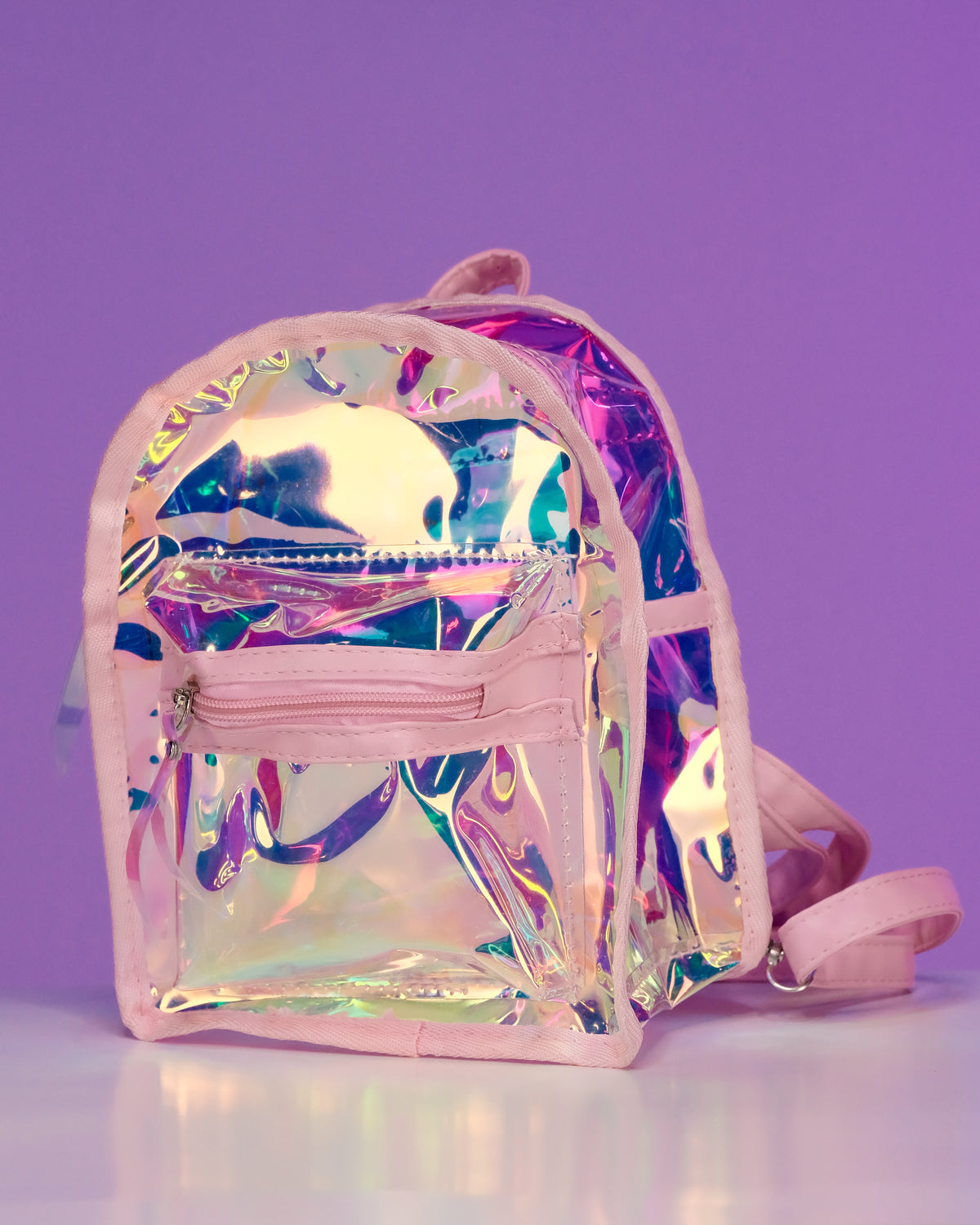Clear Holographic Mini Backpack