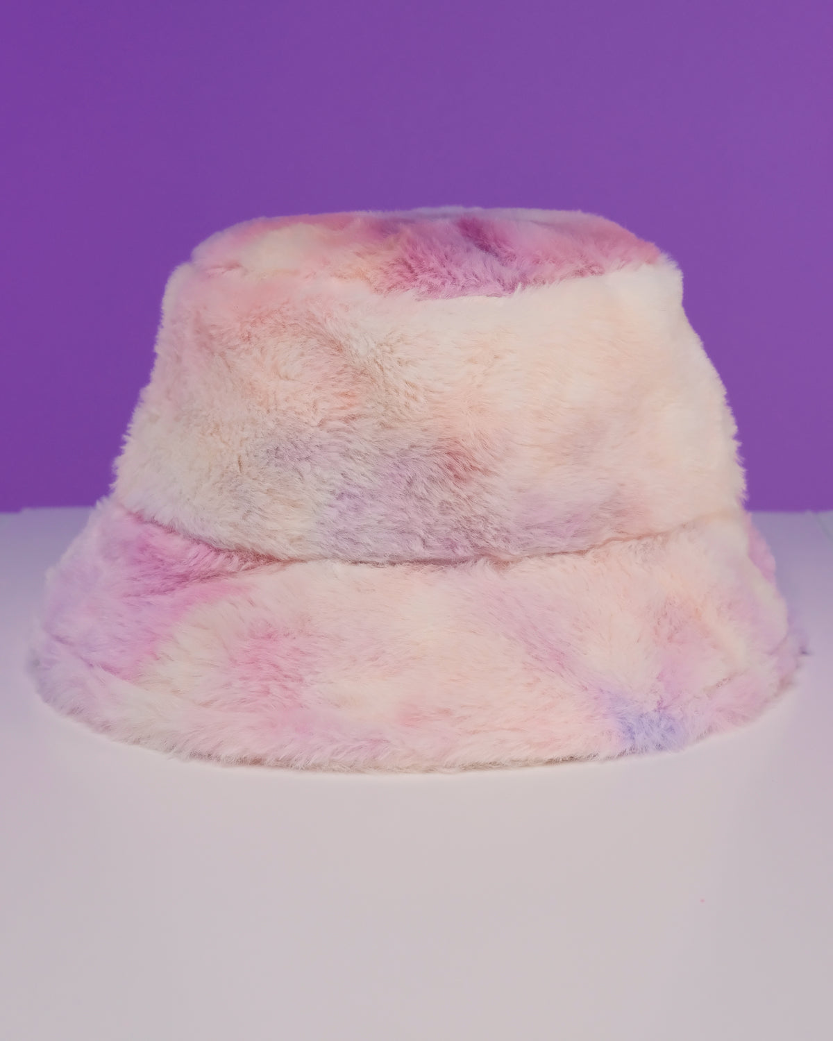 Tie Dye Plush Furry Bucket Hat - Rave Wonderland