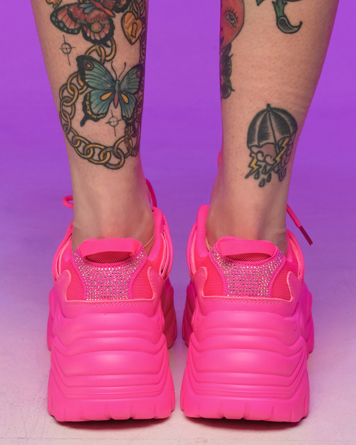 Hot Pink Steppin' Out Sneakers