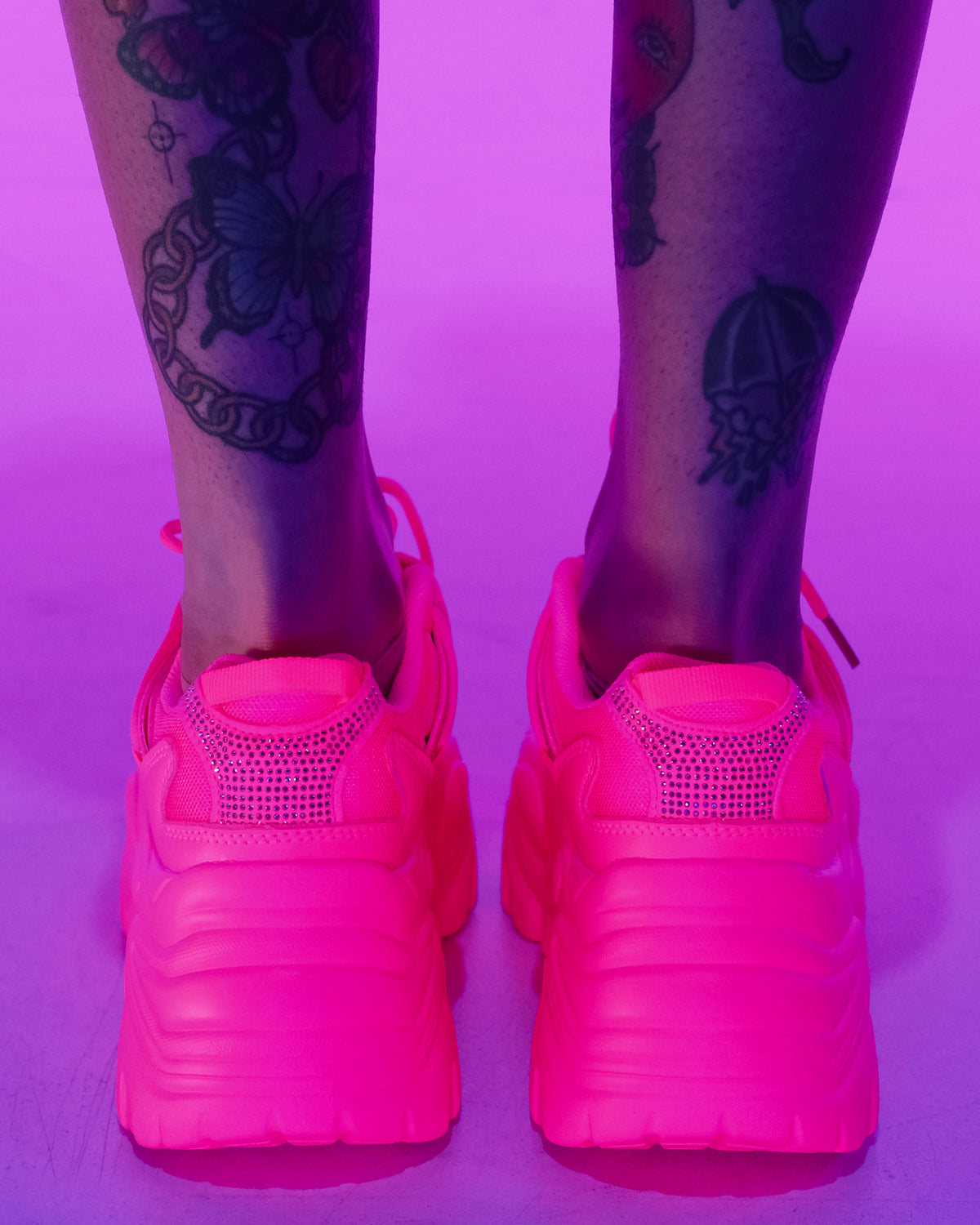 Hot Pink Steppin' Out Sneakers