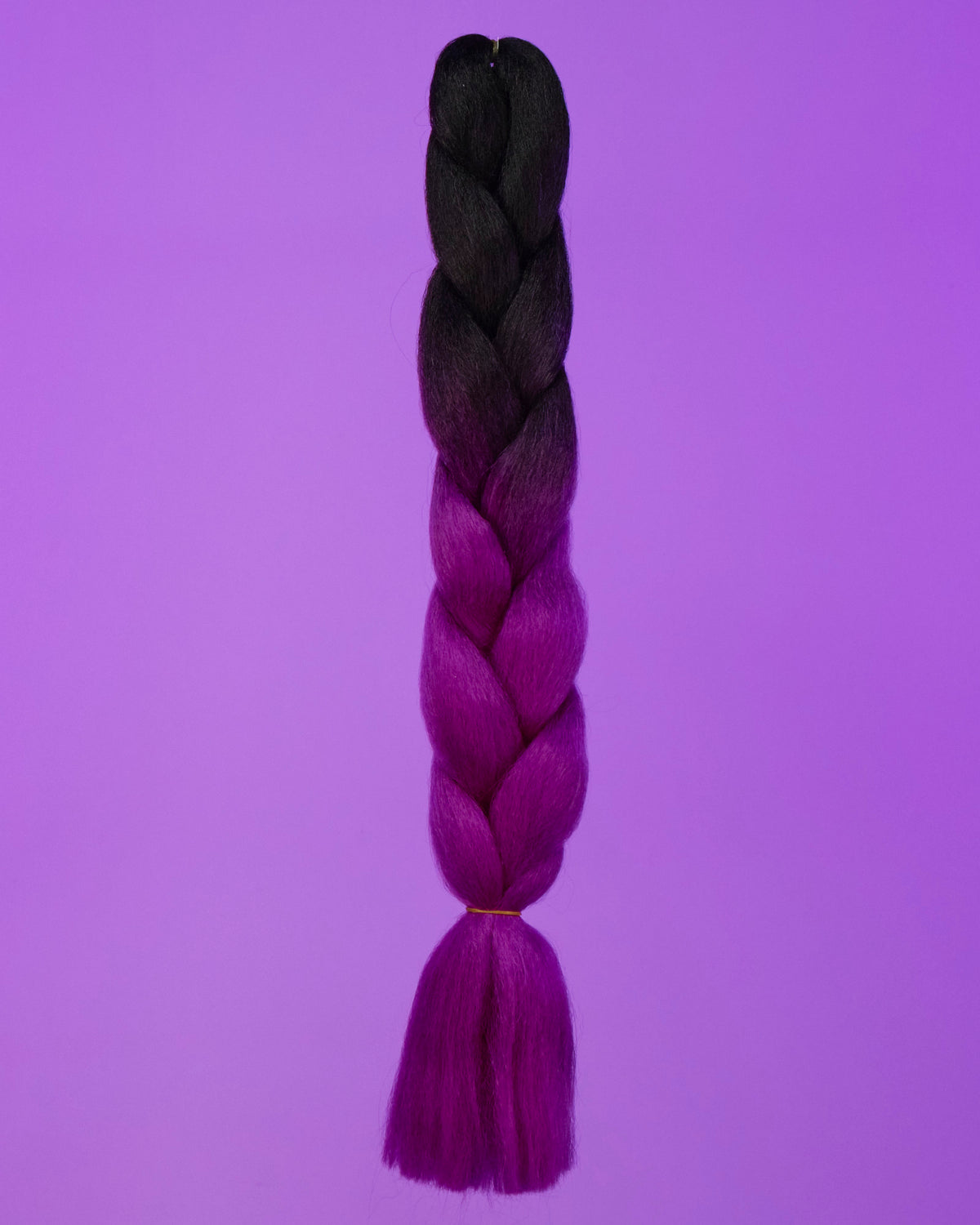 Ombre Black/Purple Braiding Hair Extensions - Rave Wonderland