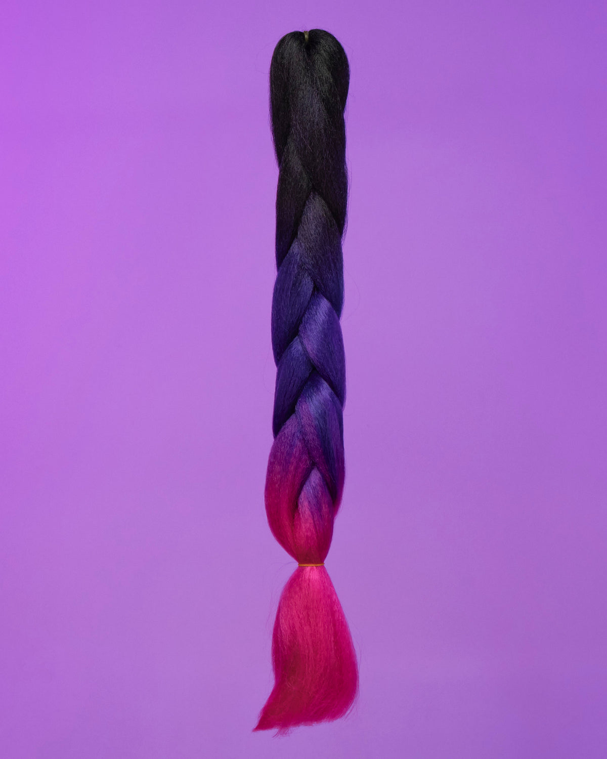 Ombre Black/Purple/Pink Braiding Hair Extensions - Rave Wonderland