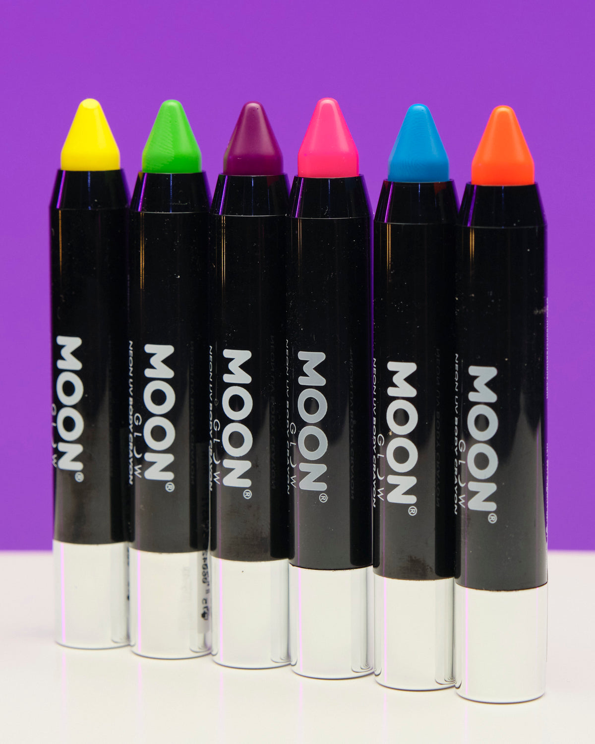 (Package Of 6) Moon Radio Active Body Crayons - Rave Wonderland