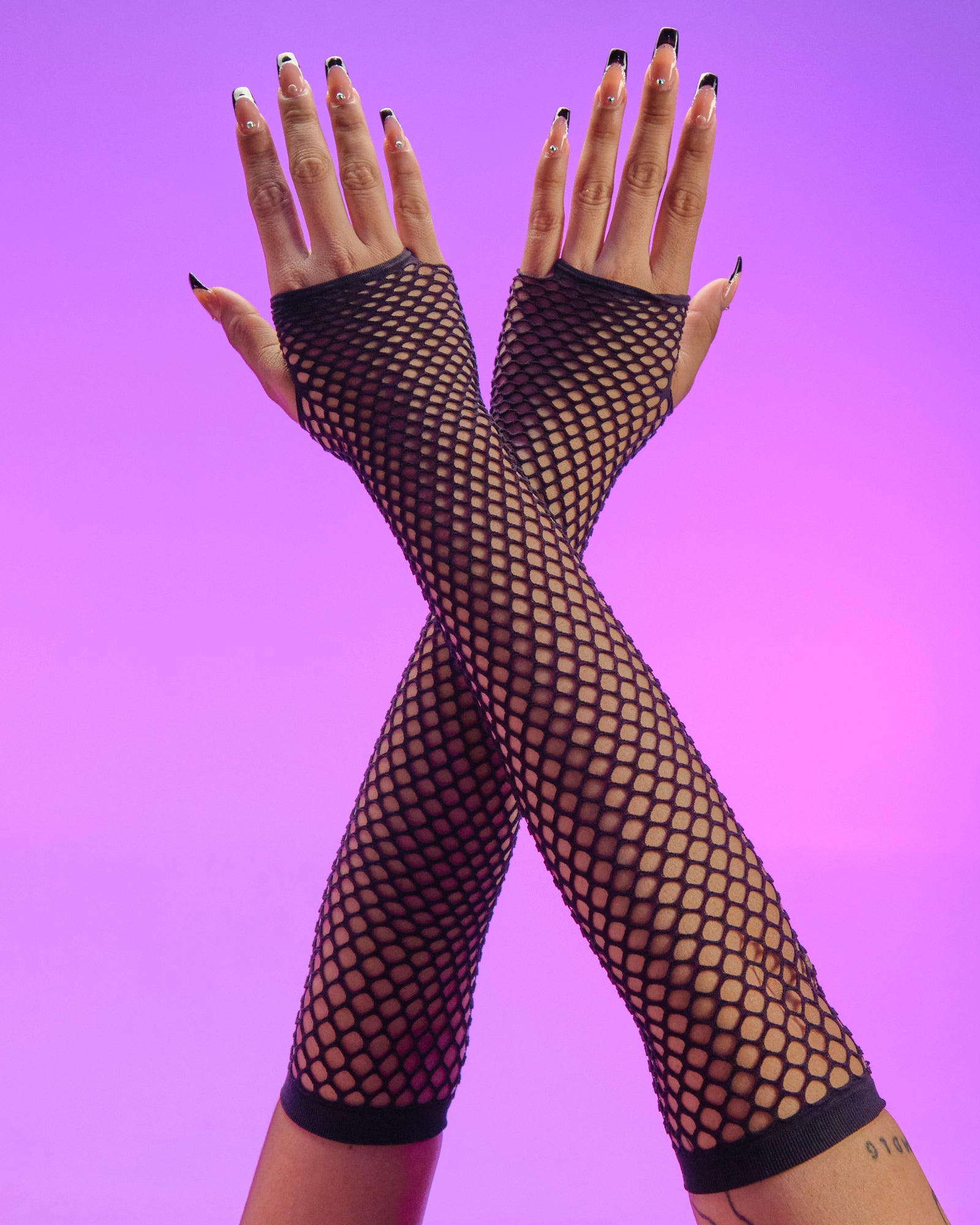 Fishnet Fingerless Gloves - Rave Wonderland