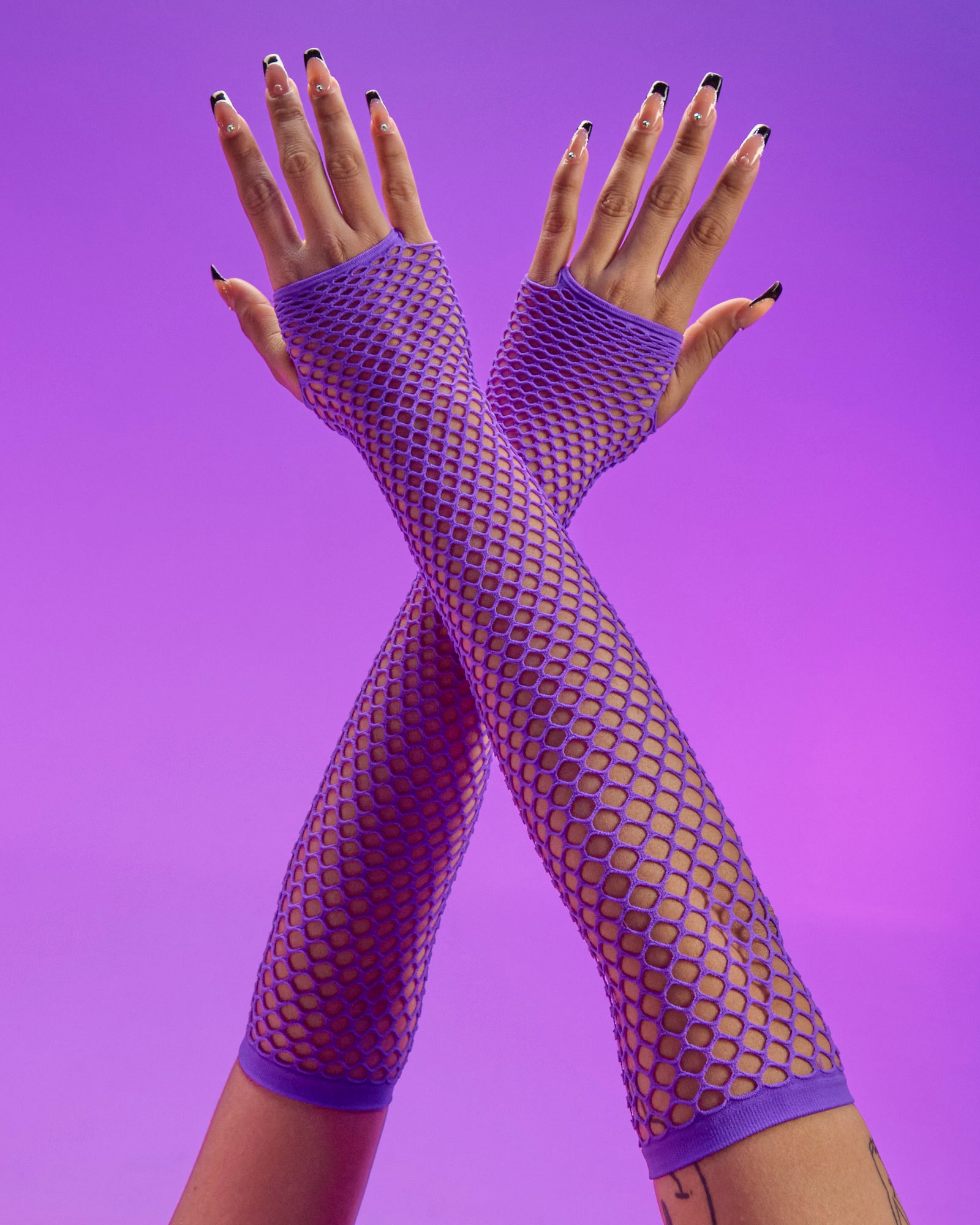 Fishnet Fingerless Gloves - Rave Wonderland