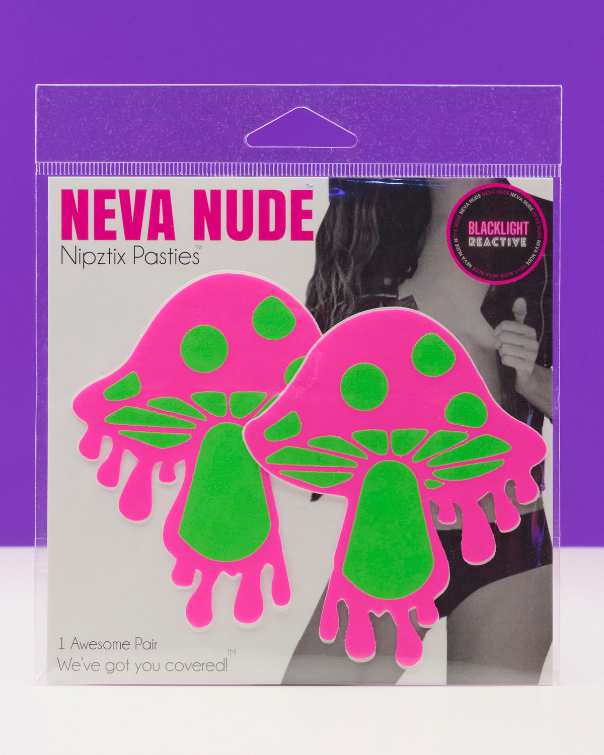 Melty Shroom UV Blacklight Neva Nude Pasties