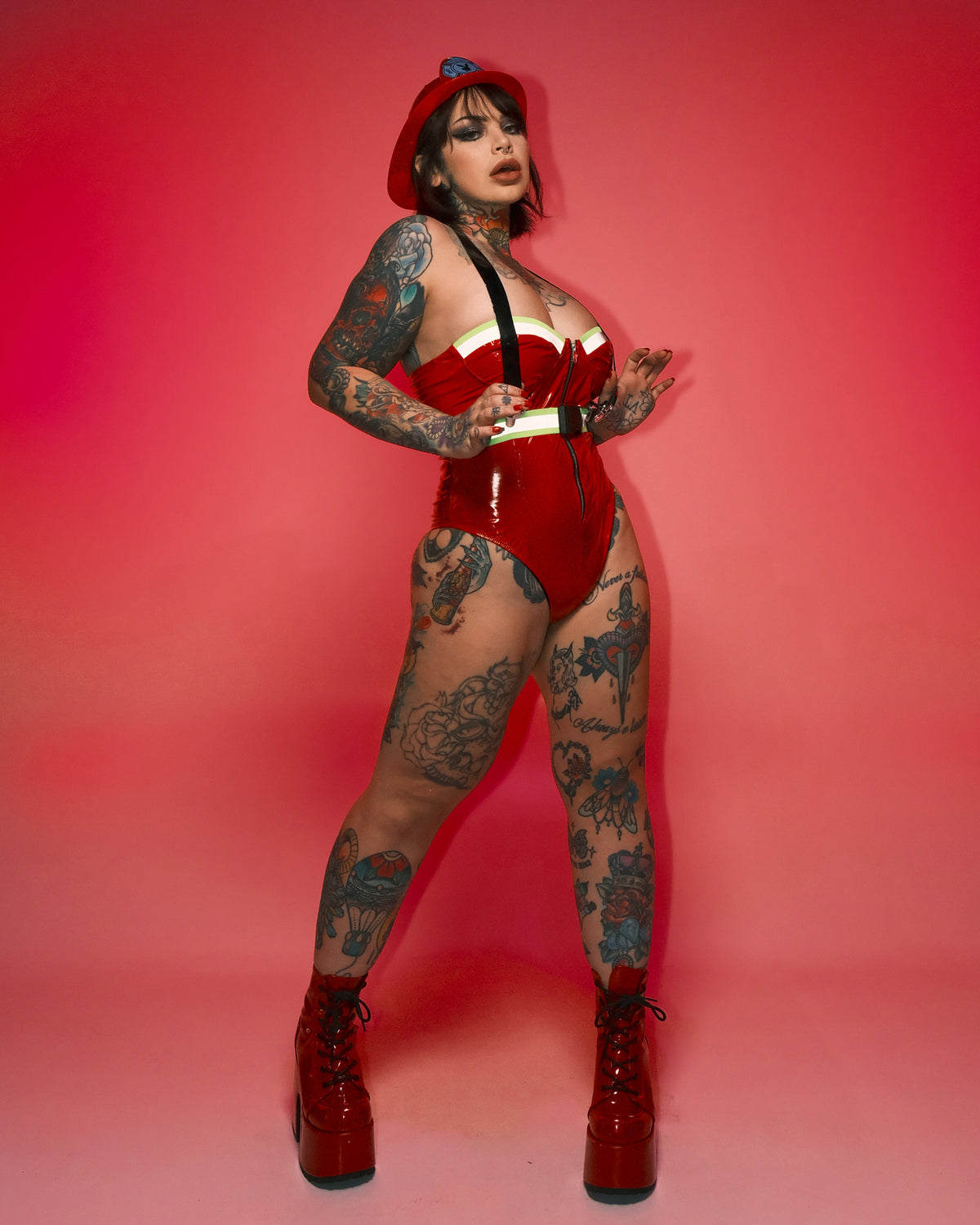 3pc Playboy Smokin' Hot Firegirl Costume