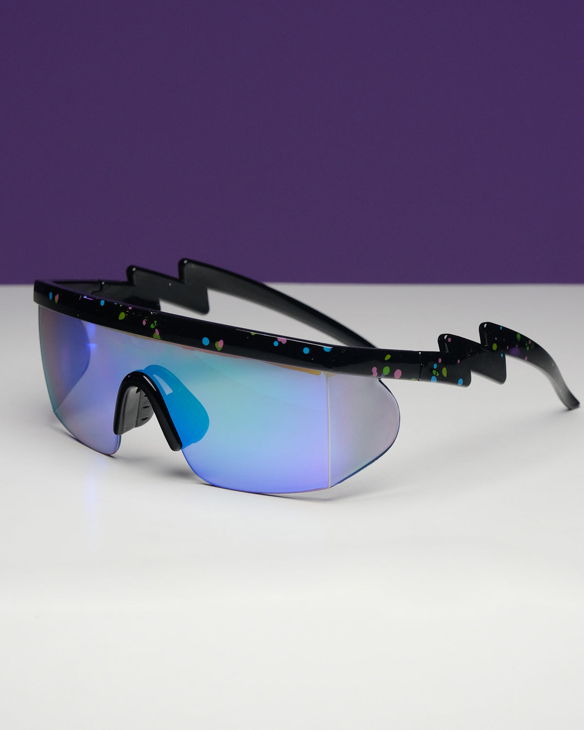 Polychromatic Electric-Shaped Sunglasses