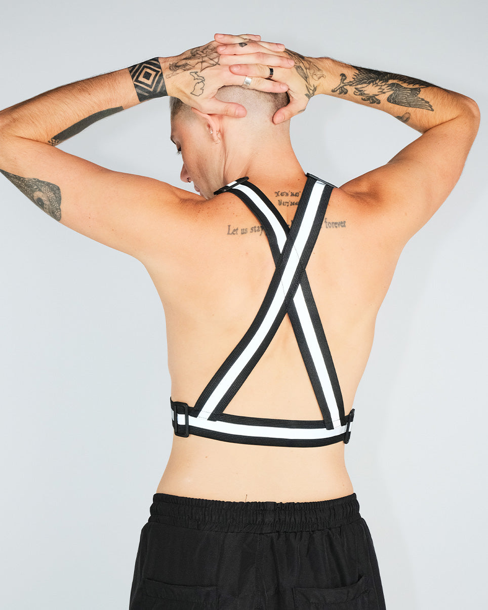 Danger Zone Neon Reflective Buckle Vest - Rave Wonderland