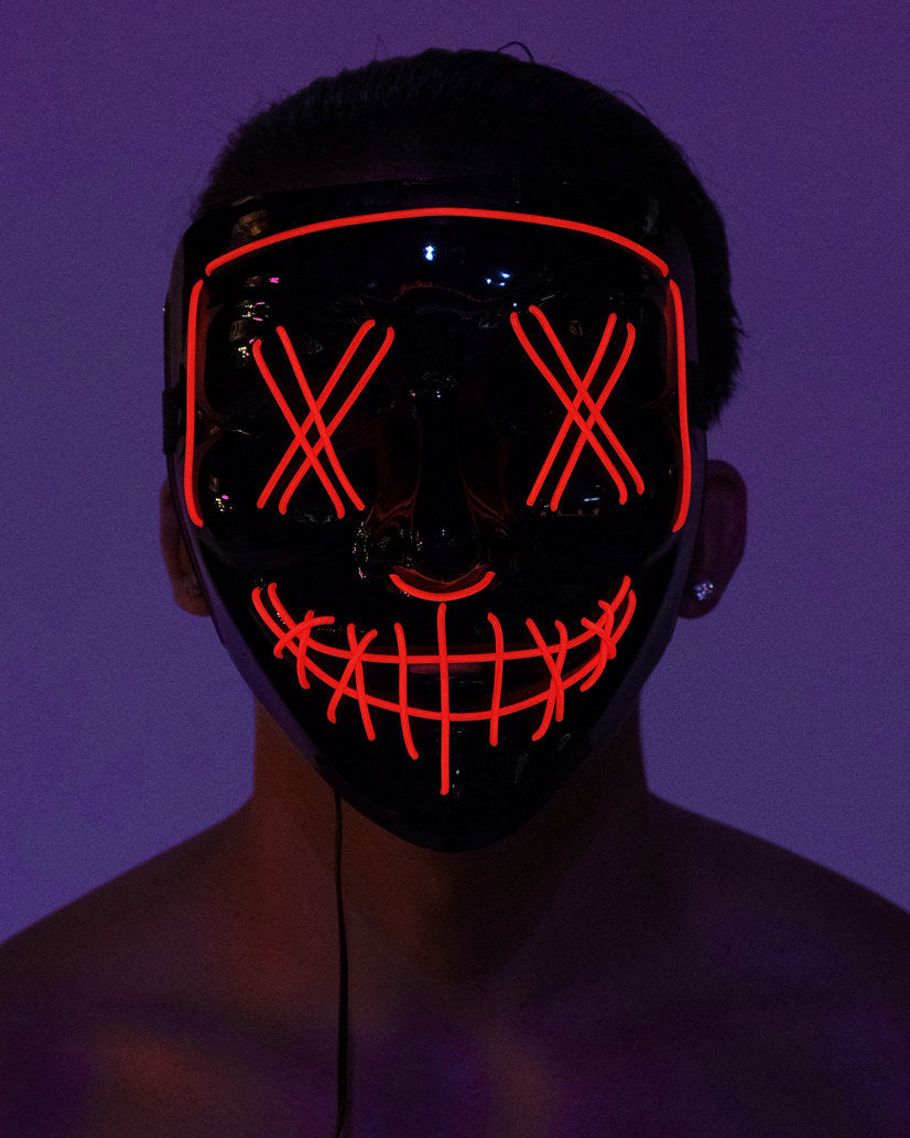 Let's Purge Full Face LED Mask - Rave Wonderland