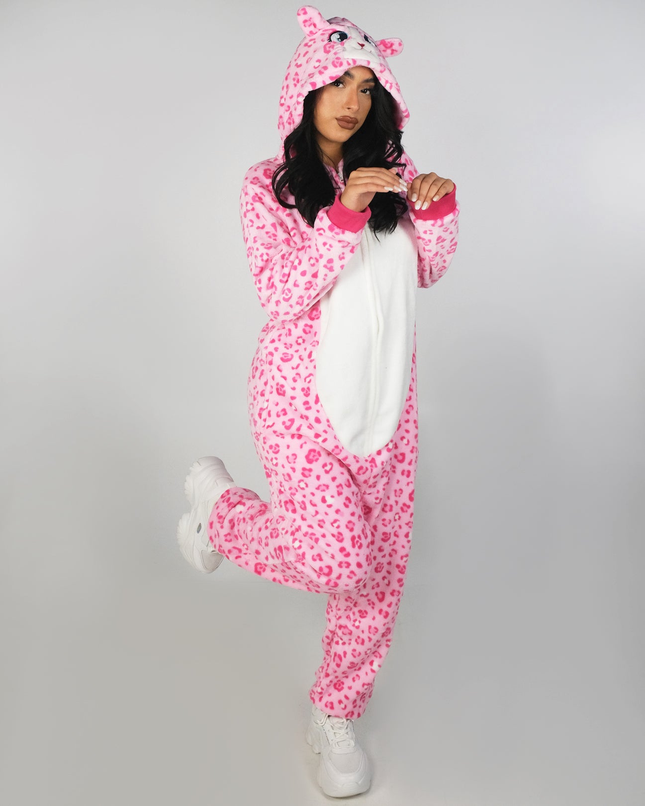 Pink and white store onesie