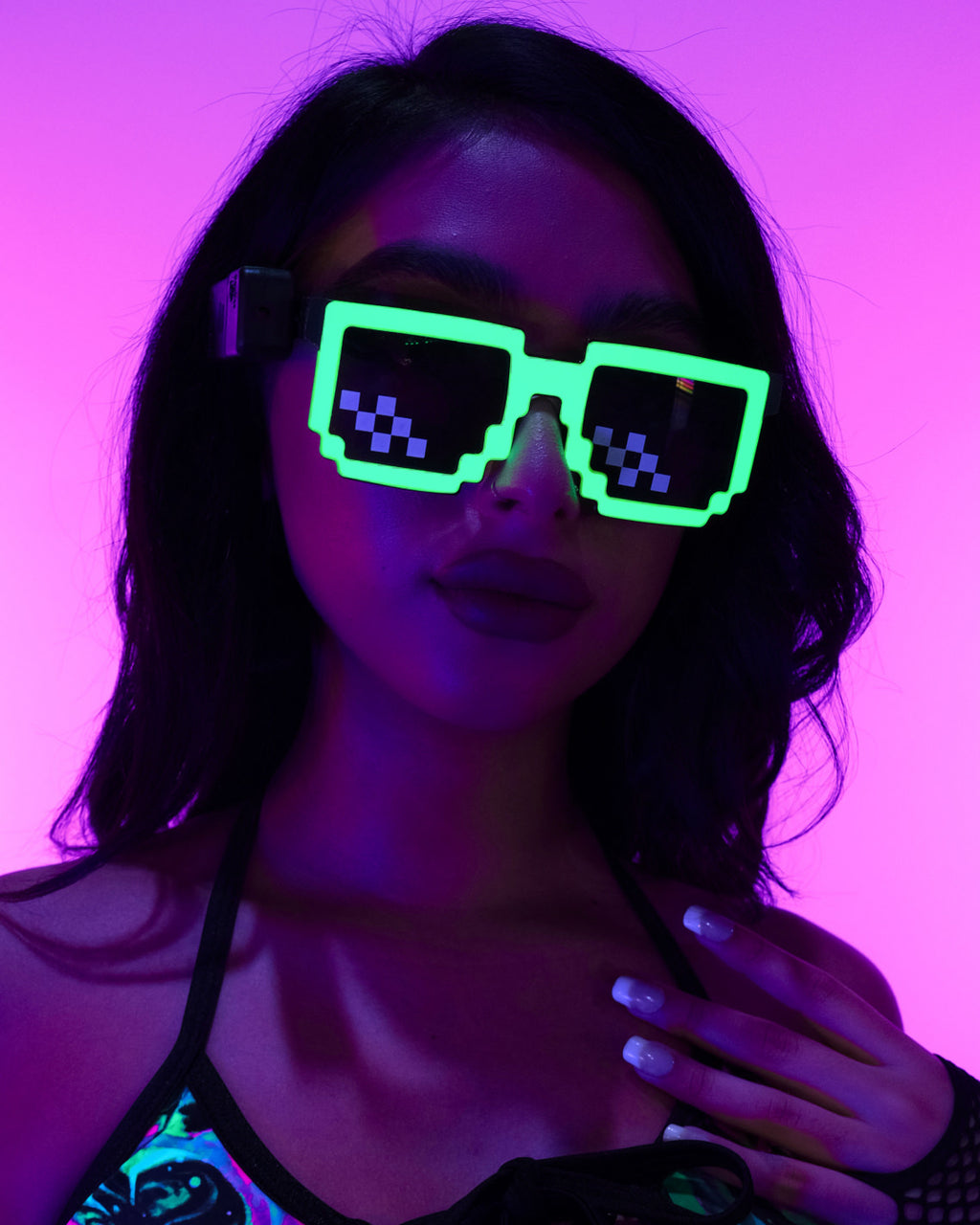 8-Bit LED Glasses – Rave Wonderland