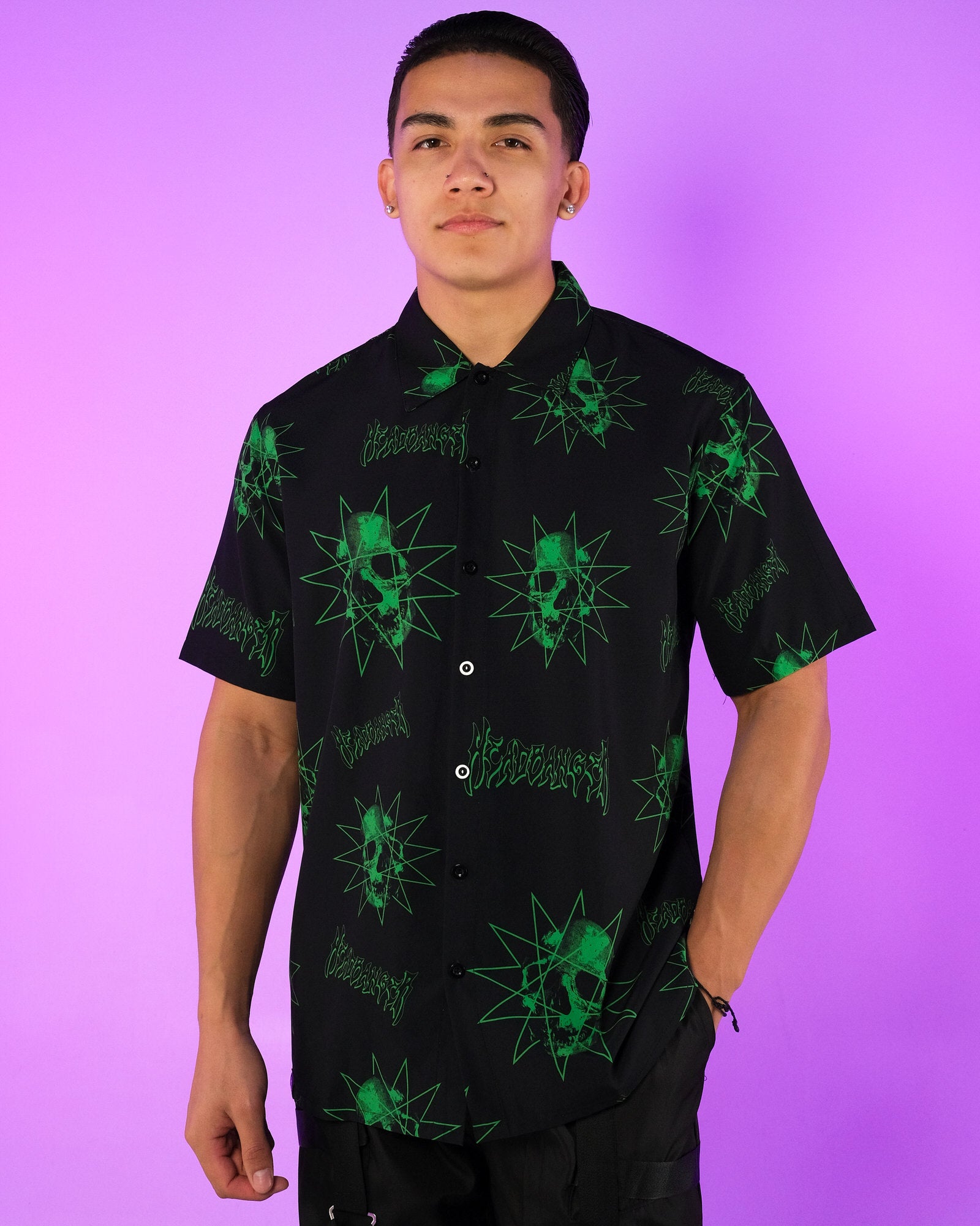 Skull Headbanger Hawaiian Shirt Rave Wonderland