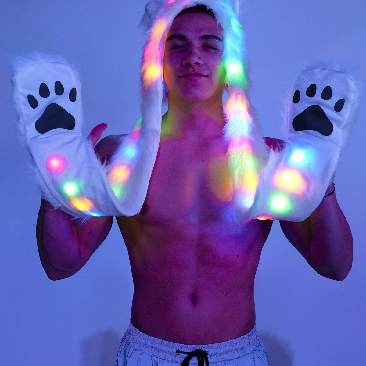 LED Wolf Hood – Rave Wonderland
