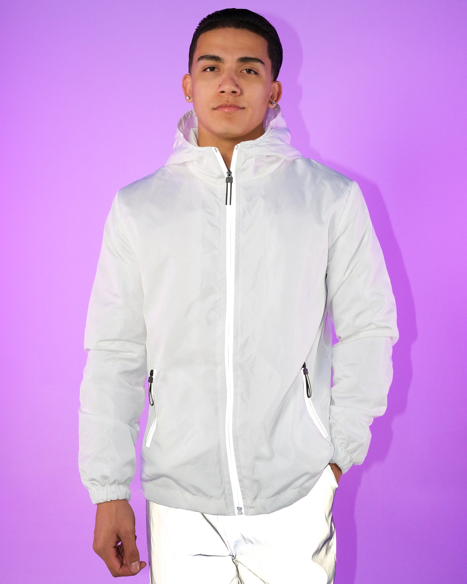 Get Flashy LED Windbreaker - Rave Wonderland