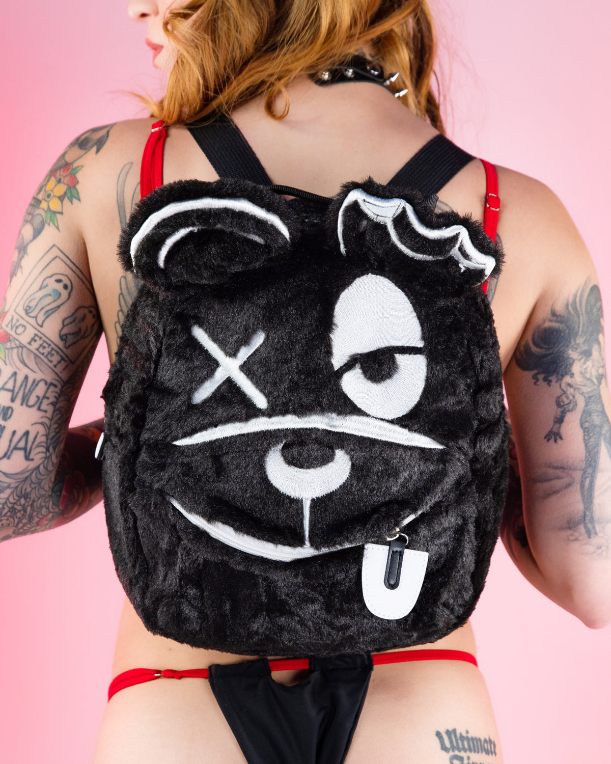 Scummy Bears Scumbag Backpack - Fuzzy Black