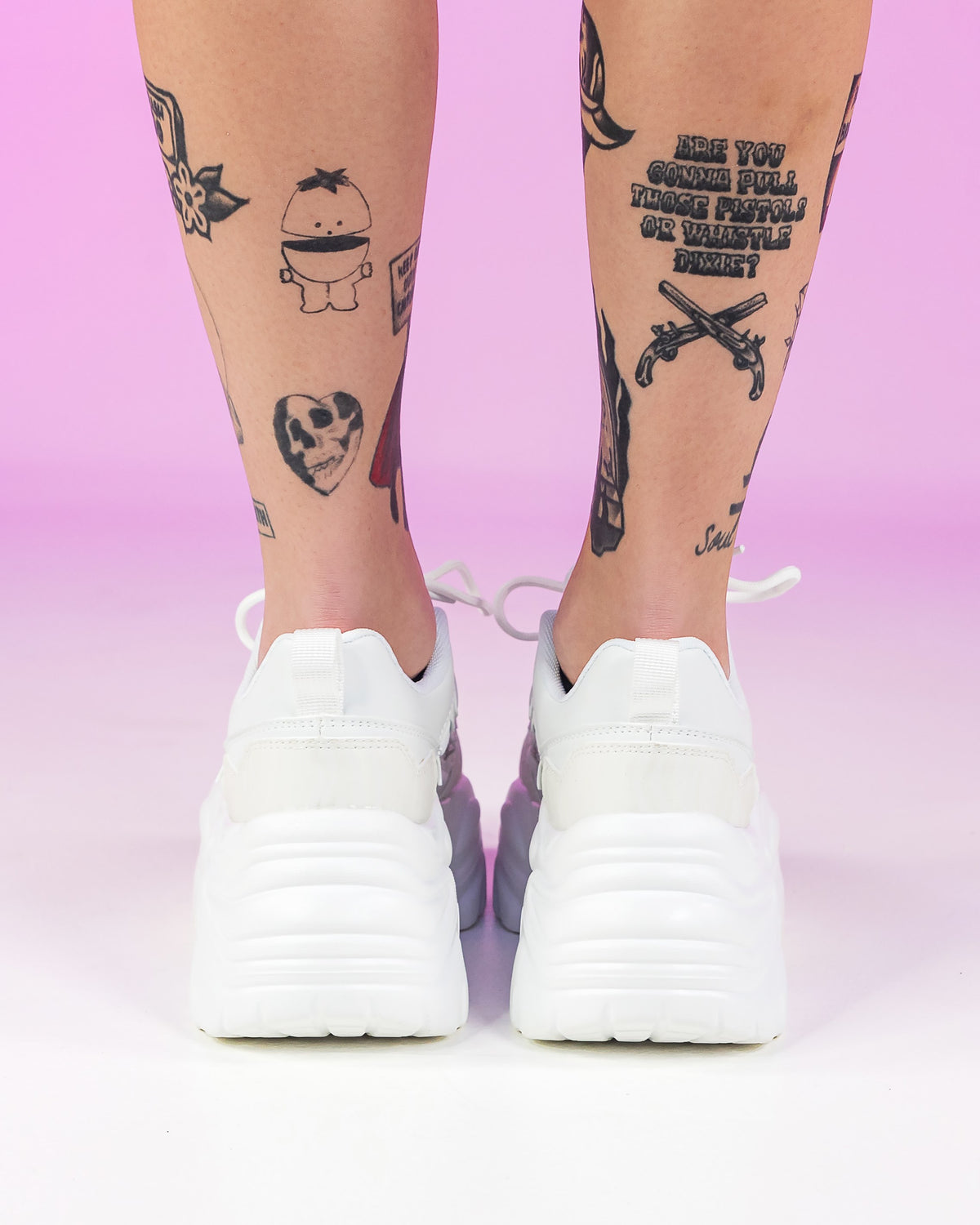 White All That Platform Sneakers